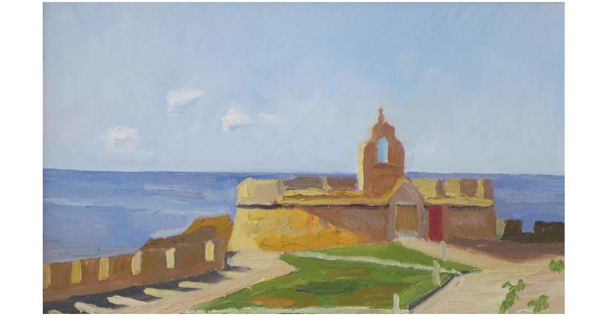 Juha Peuhkuri, Fortim Redondo, Periche, 2019, Portugali, öljyväri